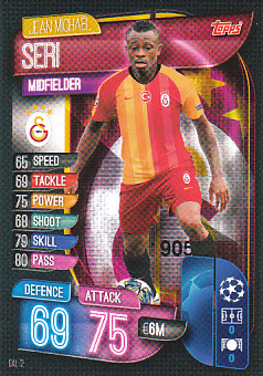 Jean Michael Seri Galatasaray AS 2019/20 Topps Match Attax CL #GAL12